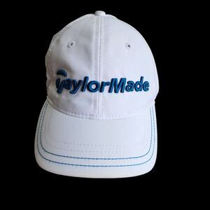 TaylorMade RBZ R1 RocketBallz Golf Hat White Blue Adjustable Performance Cap